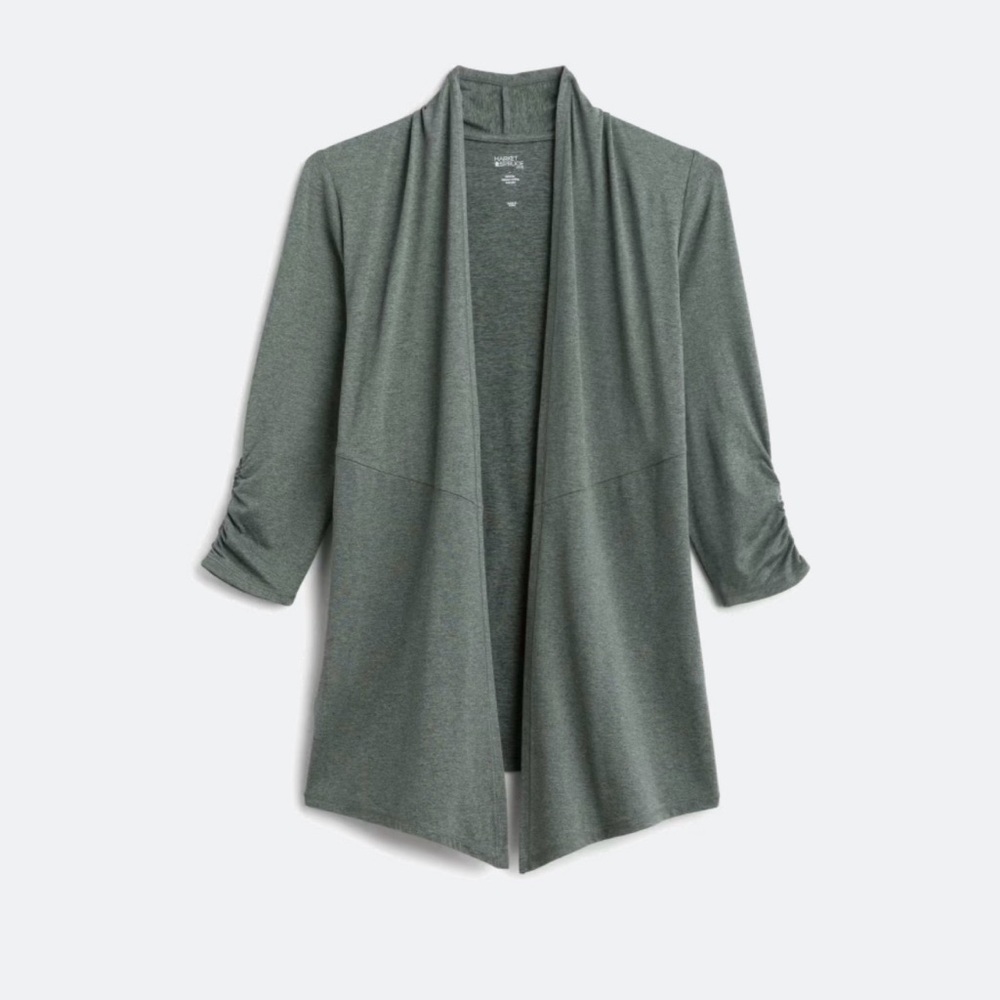 Market & Spruce Green Open Cardigan